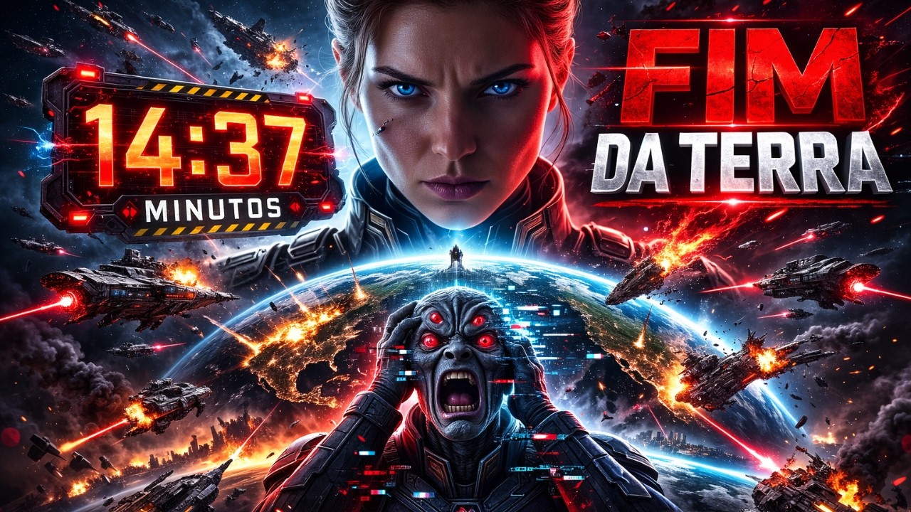 🔥A Terra Tinha 14 Minutos de Vida… Até Que Algo Quebrou a Frota Alienígena |