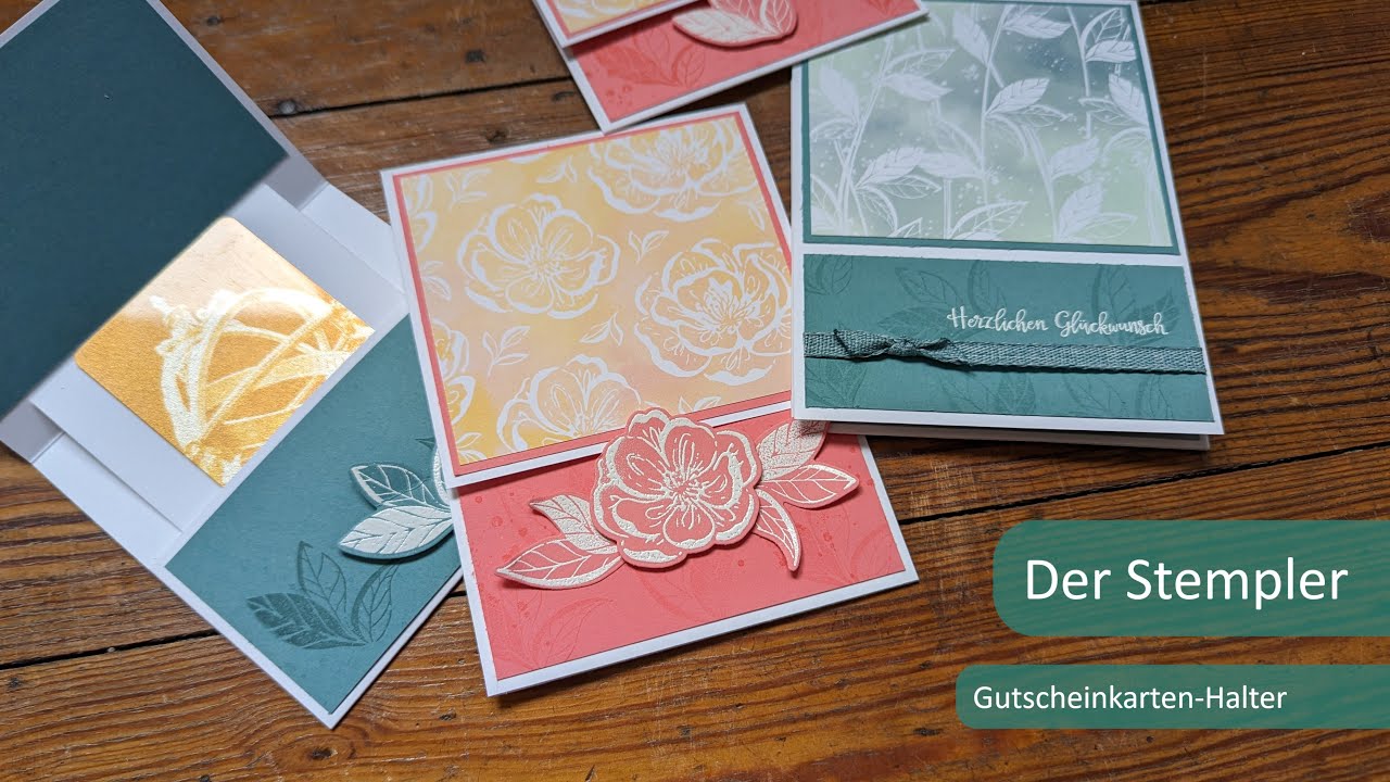 Gutscheinkarten-Halter Faszinierend Floral | Der Stempler ~ Stampin Up!