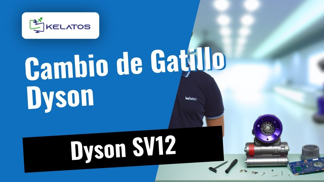 ¿Gatillo dañado en tu Dyson SV12? 🔧 Cambio rápido y efectivo