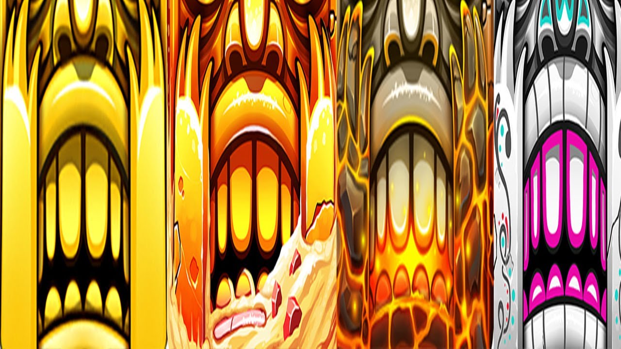 Temple Run 2 Reverse Gameplay - SPOOKY RIDGE VS HOLI FESTIVAL VS FROZEN FESTIVAL VS FALL JUNGLE