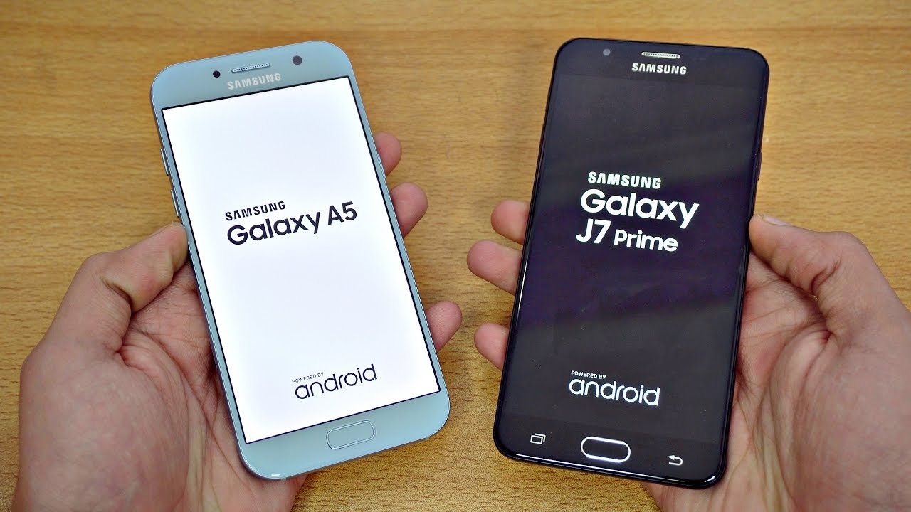 Samsung Galaxy A5 (2017) vs Galaxy J7 Prime - Speed Test! (4K)