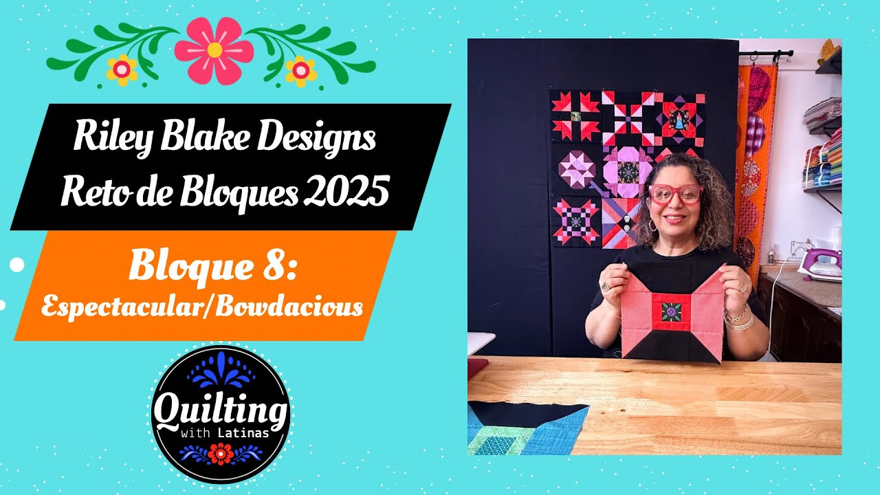Bloque 8 Espectacular | Tutorial Paso a Paso de Patchwork