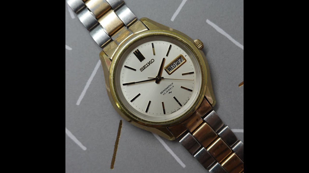 1968 Seiko Seikomatic-P men's vintage watch - much better than your average Seiko.  Ref' 5106-8020