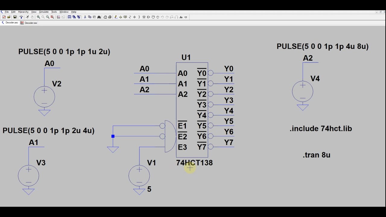 Decoder & Mux based design in  LT Spice, Full Adder using Decoder, Full adder using Mux and Decoders