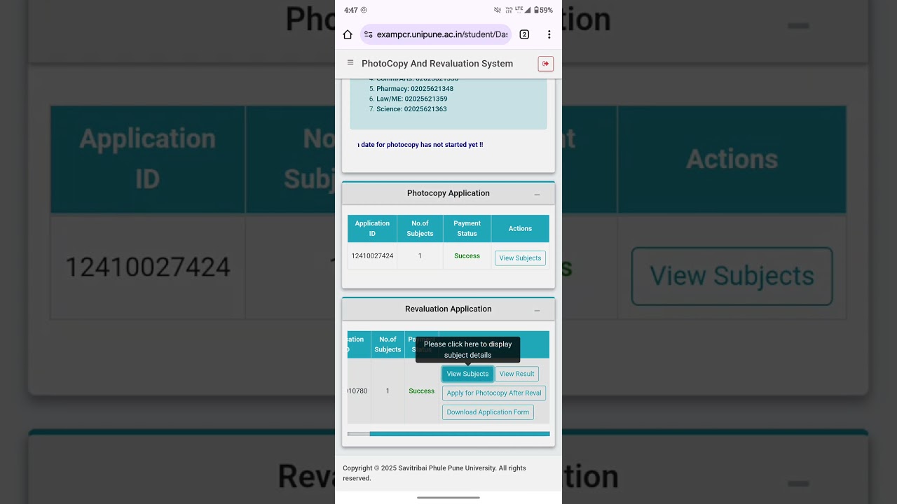 SPPU Photocopy Re-Evaluation Result 2025