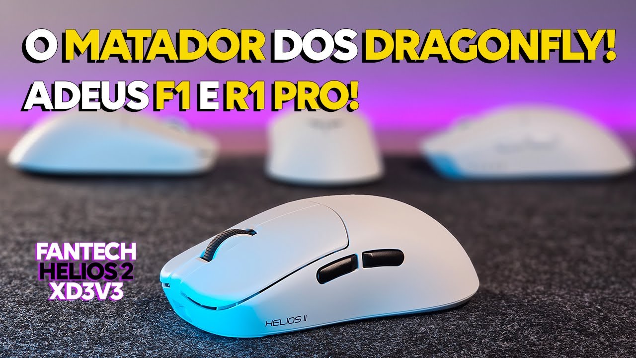 O MELHOR MOUSE por menos de 50 DÓLARES e NINGUÉM FALA DELE - Fantech Helios 2 XD3 V3 do Aliexpress