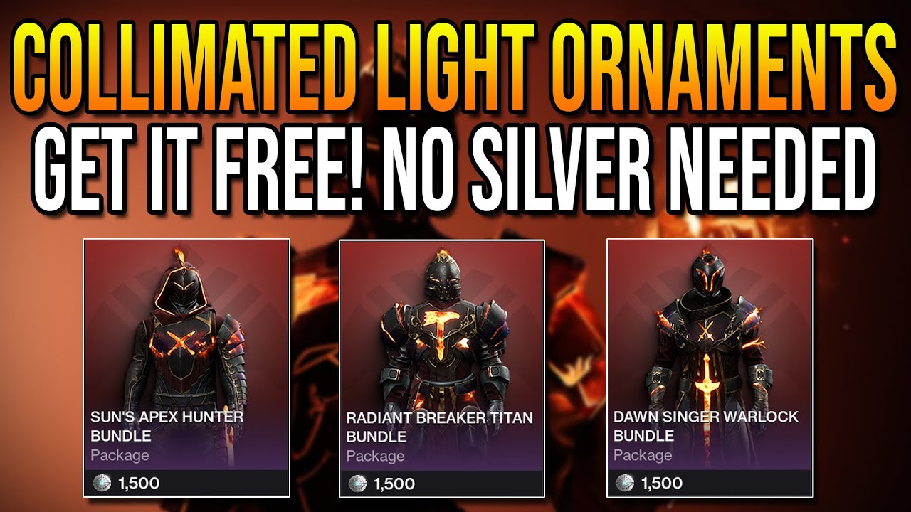 How to Unlock "Collimated Light Ornaments" FREE! No Silver Needed (Season of the Haunted)