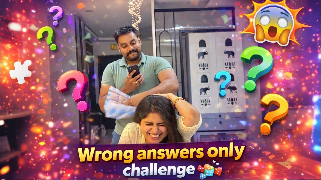 Wrong Answers Only Challenge 😂 | Fun Couple Game | Daily Vlog