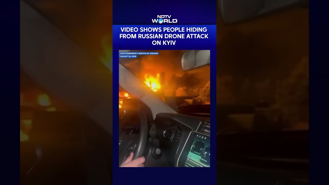 Russia-Ukraine War: Terrifying Video Shows People Hiding From Russian Drone Attack On Kyiv