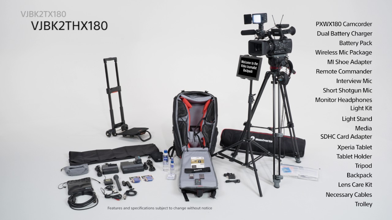 Unpacking Sony Video Journalist Backpacks