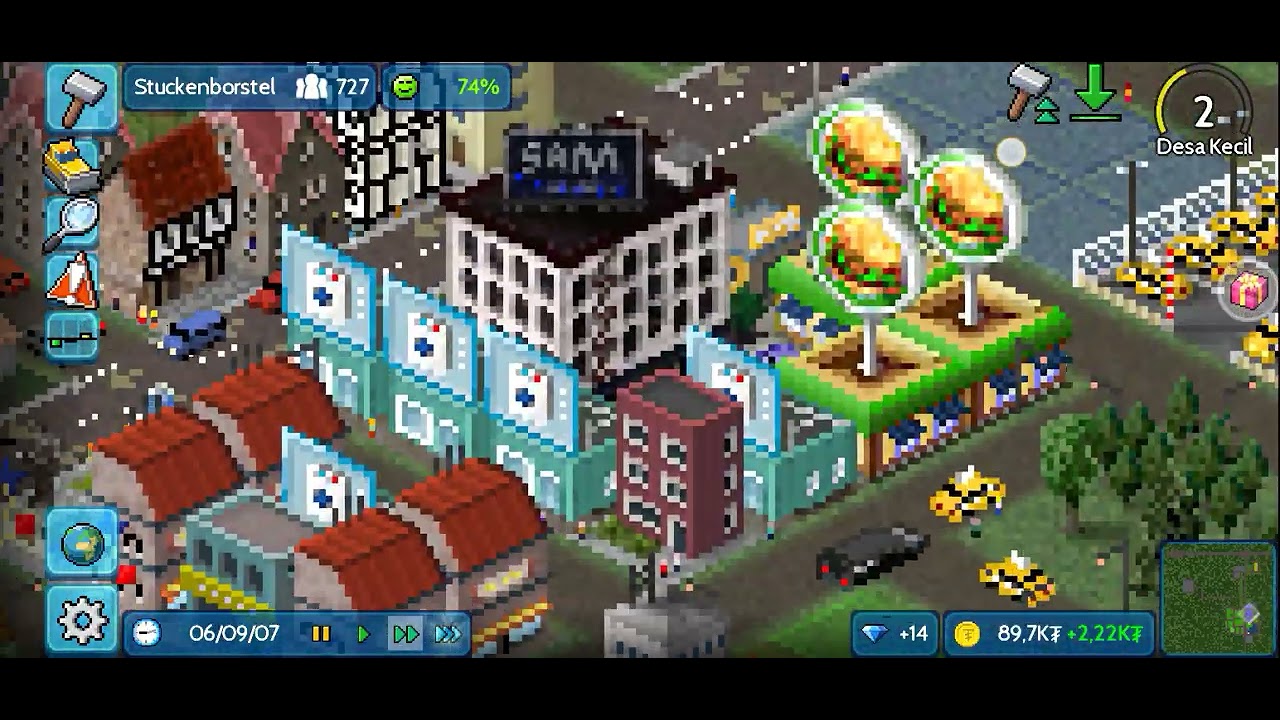Saya memainkan game theotown lagi . Part 2