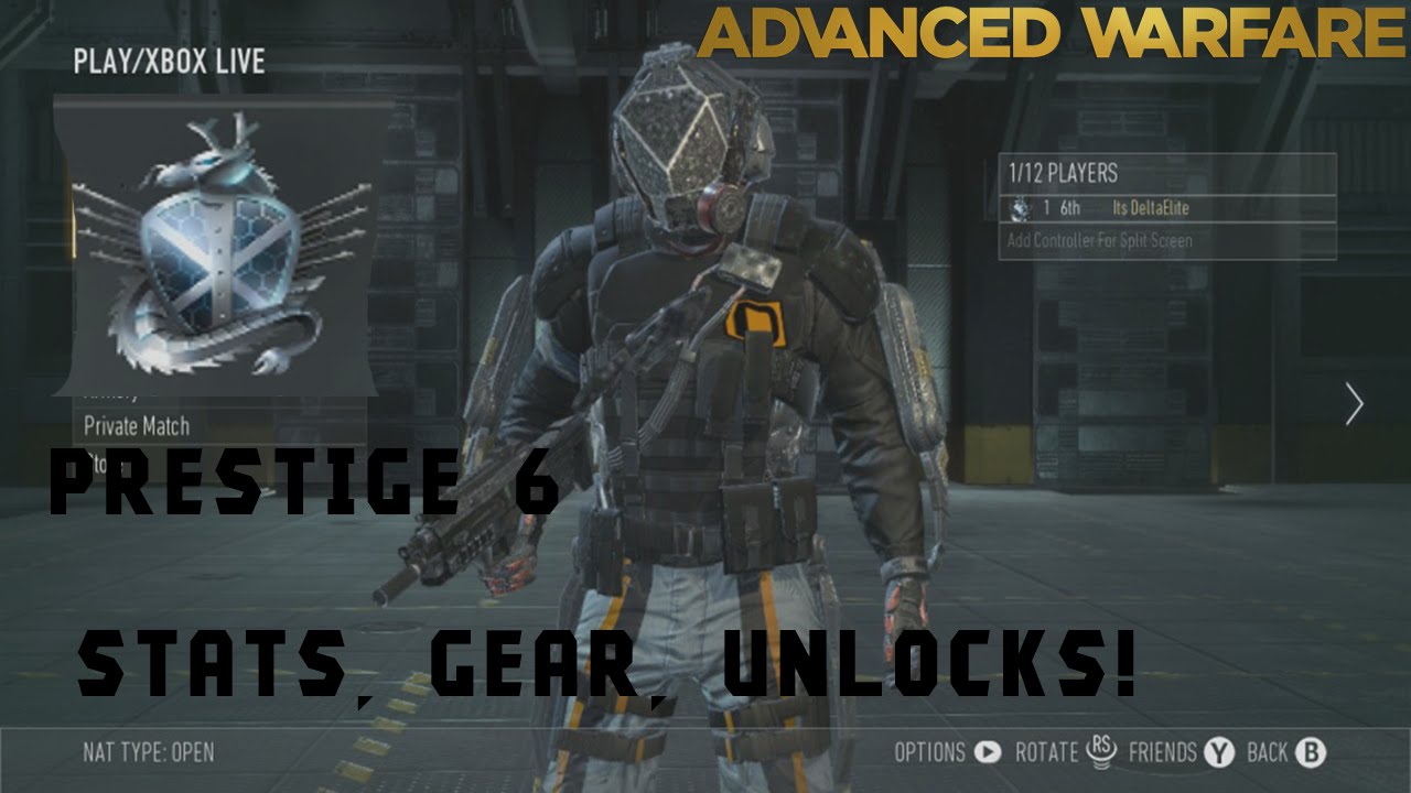 Call of Duty Advanced Warfare: PRESTIGE 6 - Stats, Gear, Unlocks