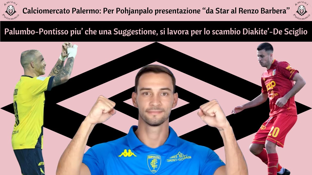 Calciomercato Palermo:Pohjanpalo sara' presentato come una Star, per il centrocampo Palumbo-Pontisso