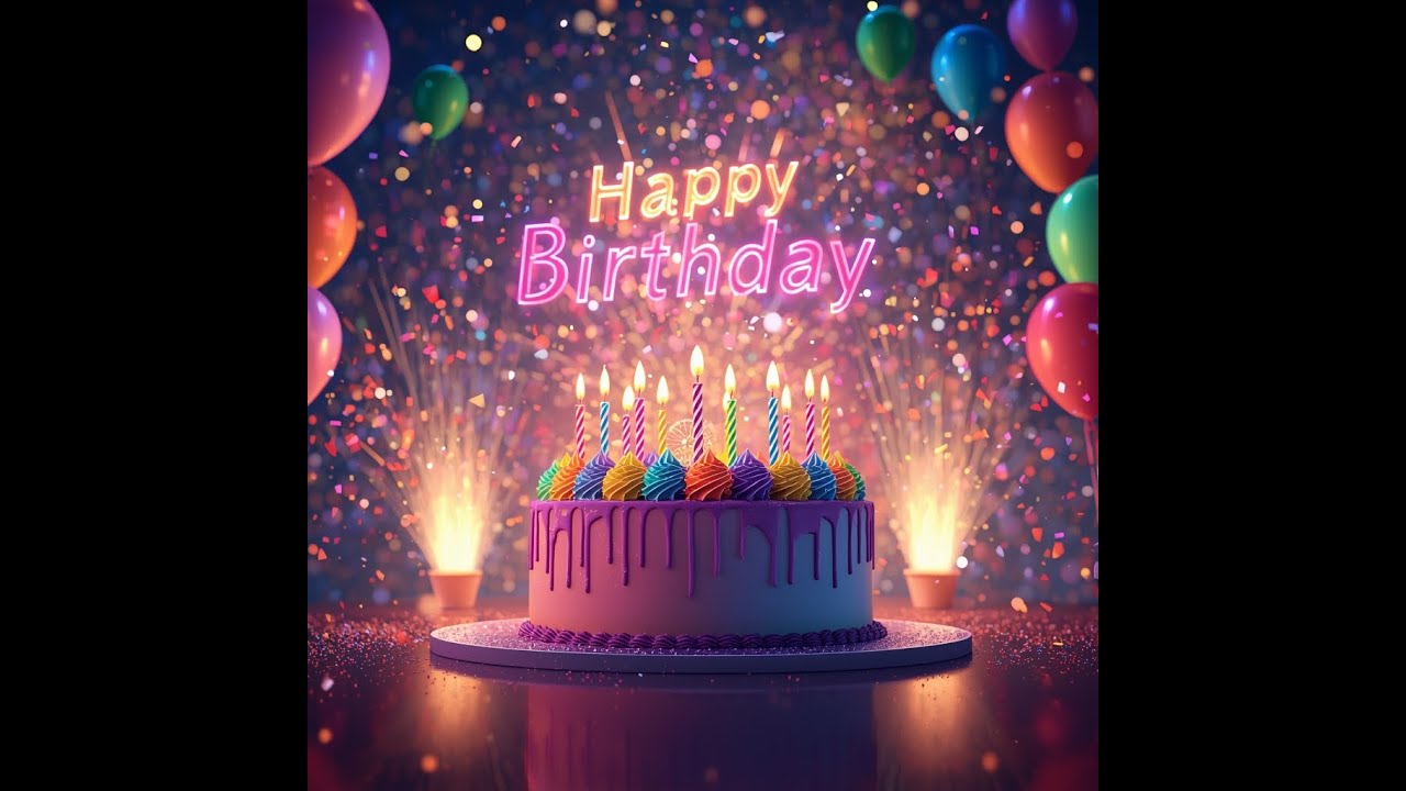 Happy Birthday 🎉🎂 | Fun Cartoon Birthday Celebration | Bright & Joyful