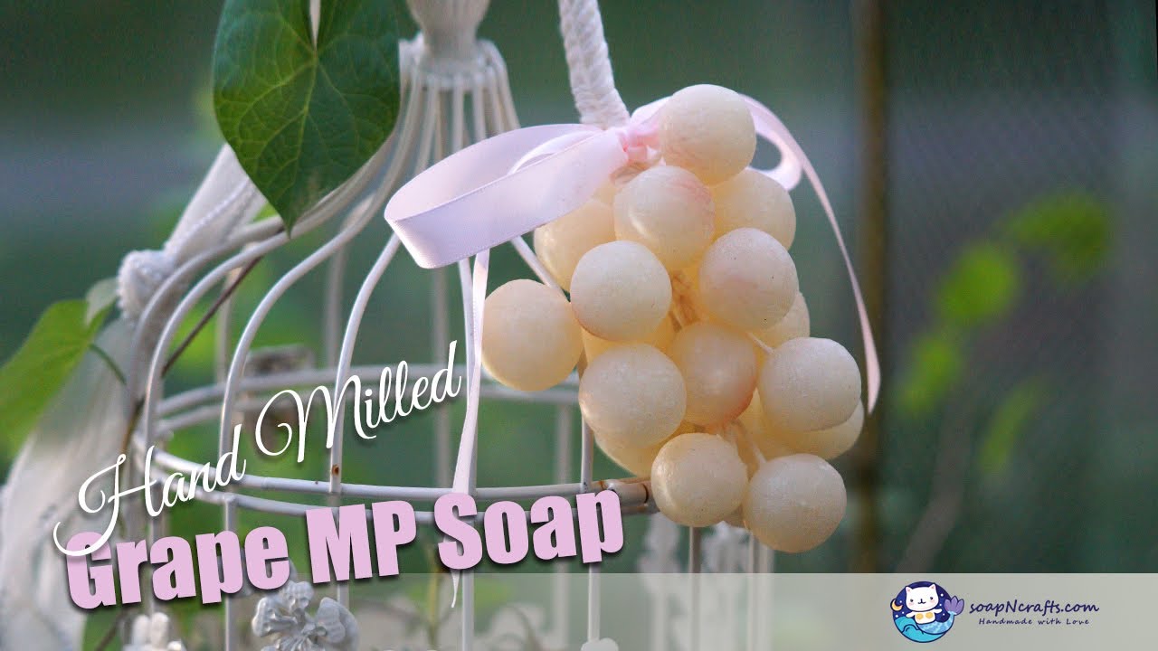 DIY Grape Bunch Soap Using MP Soap Base – Easy, Fun, and Perfect for Beginners! DIY葡萄串皂超简单做法！手残党也能做