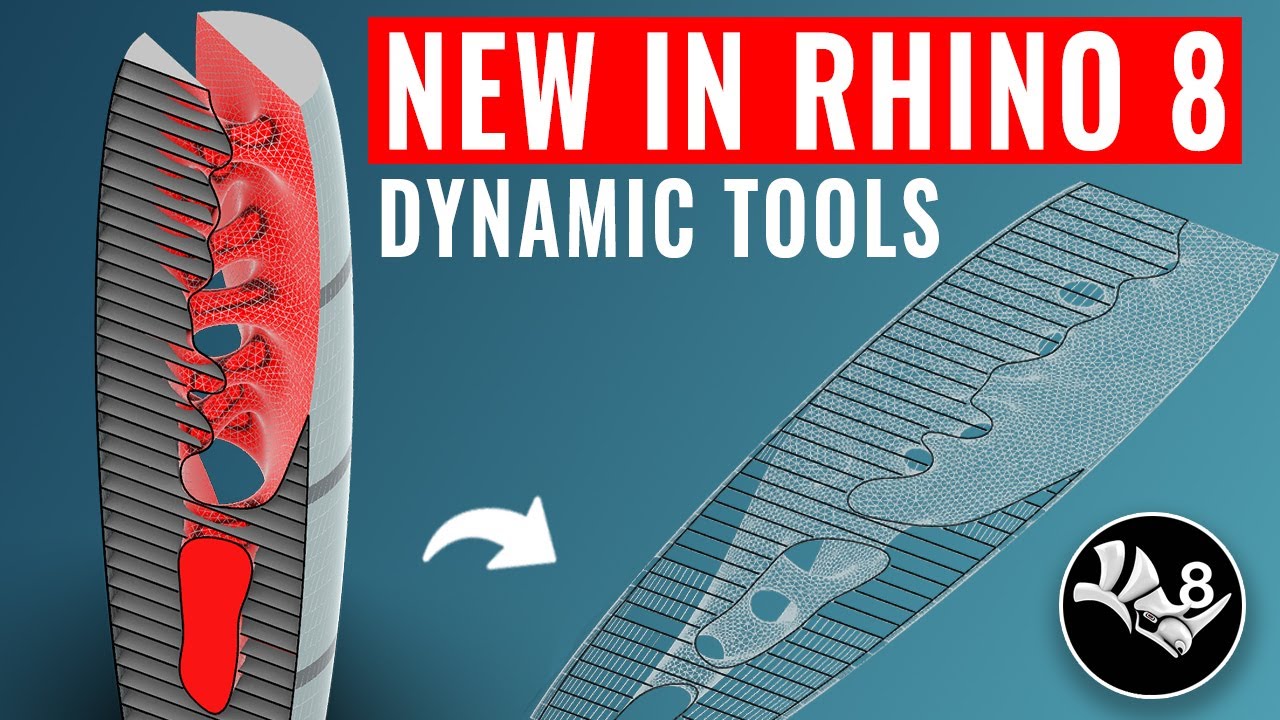 Новое в RHINO 8: потрясающие динамические разделы и многое другое!
