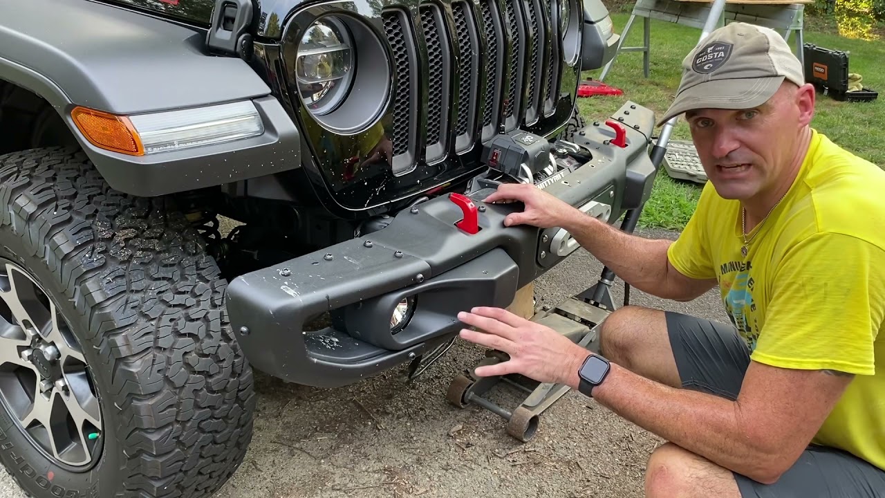 Enhance Your Jeep's Offroad Capabilities :  Installing a JCR Offroad Winch Plate in Your Bumper