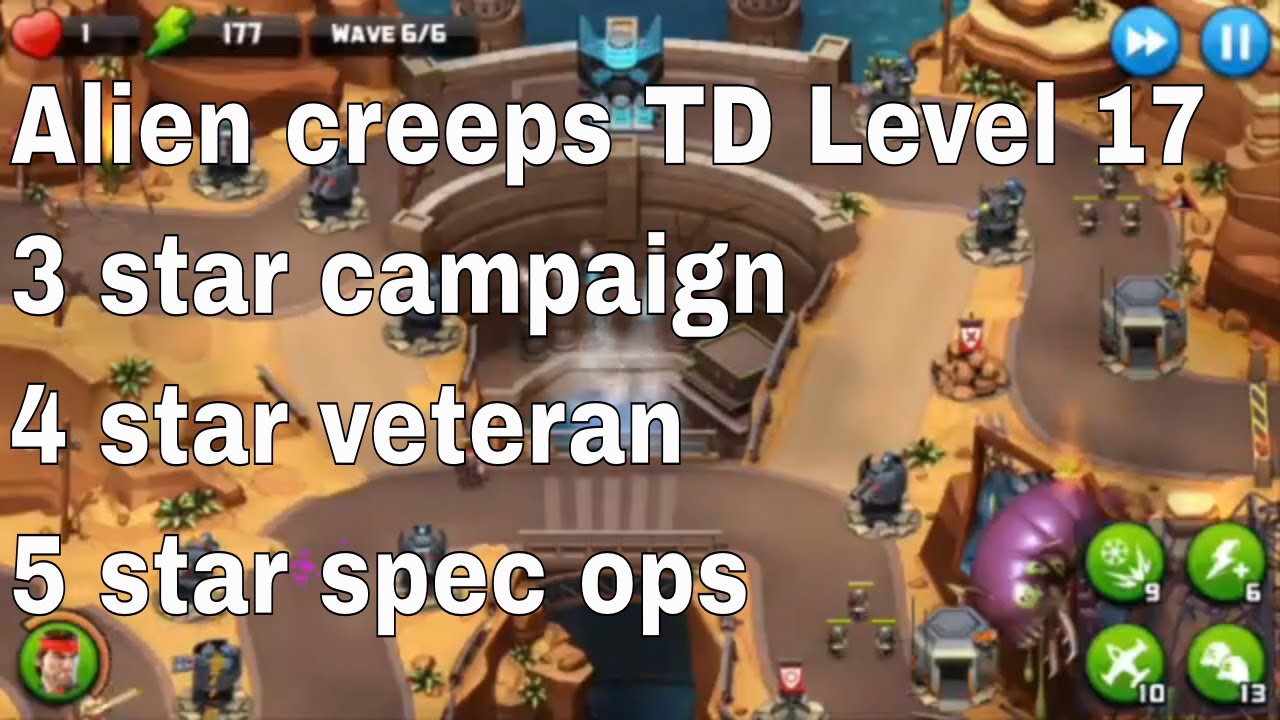 Alien Creeps TD Level 17 Without Any Extra Hero