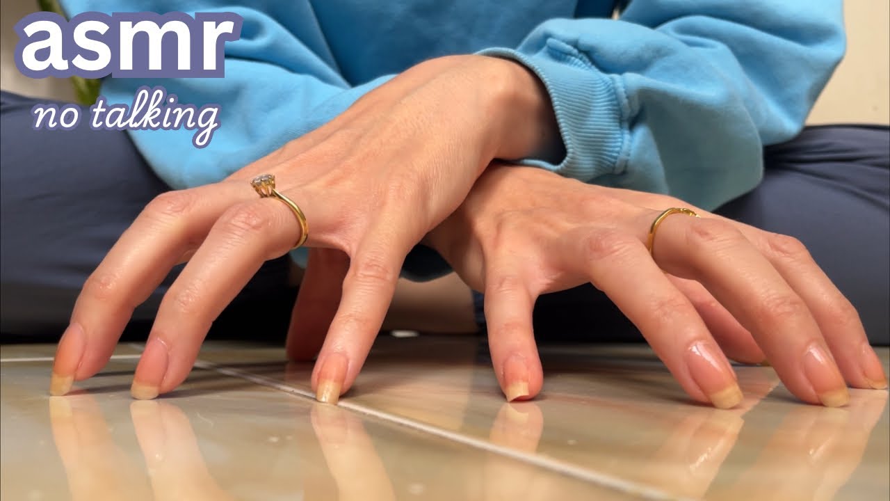 ASMR 🩶 Floor & Camera Tapping + Pants Scratching