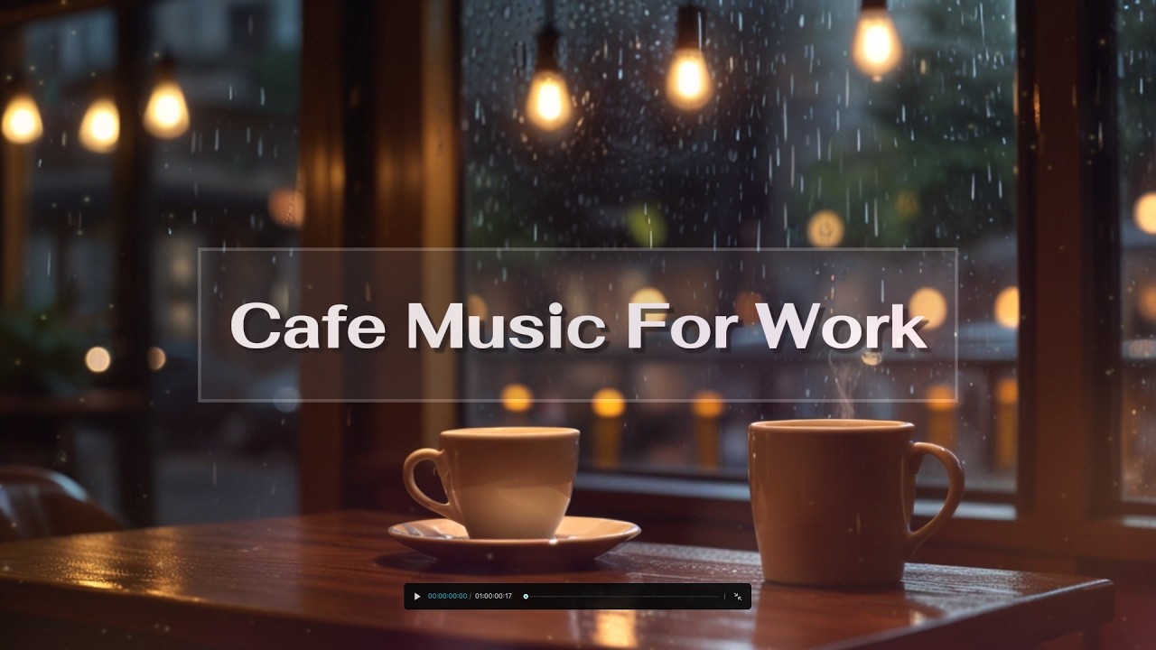 Cafe Music for Work ☕ Night Coffee Shop Ambience with Relaxing Jazz