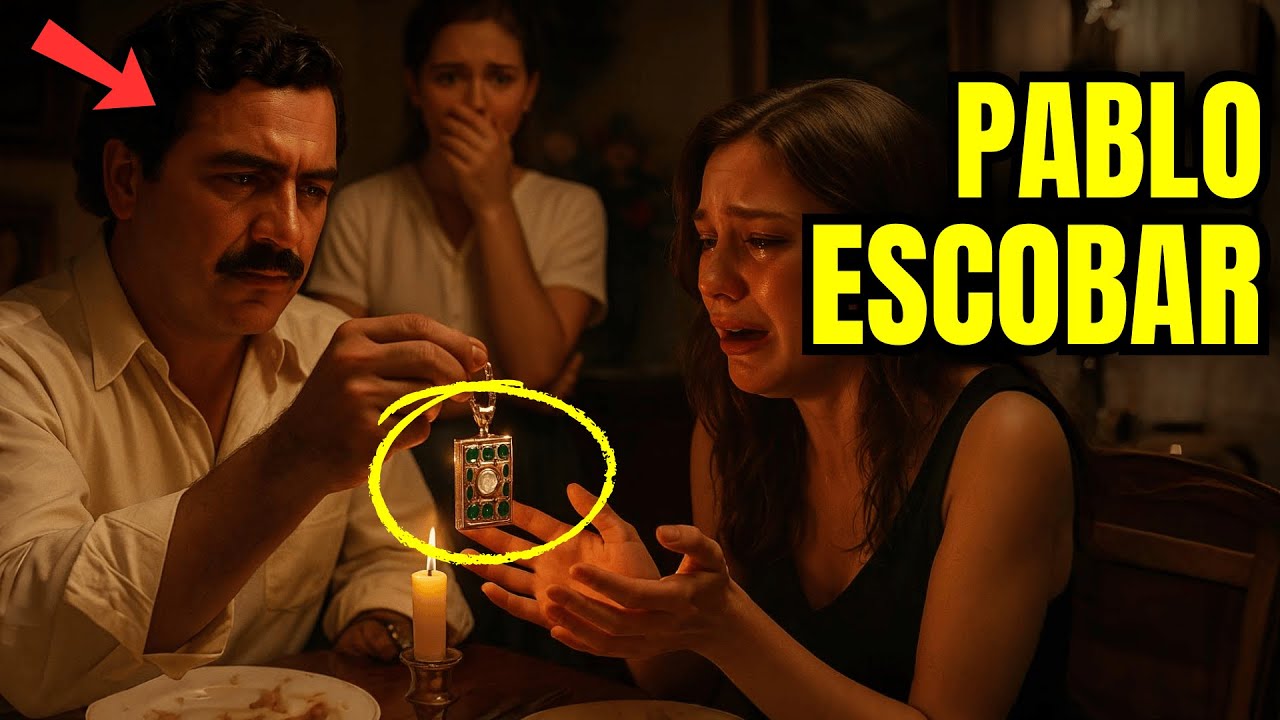 MESERA Observa El Collar De Pablo ESCOBAR… Y Dice: “Mi MADRE Tenía Uno IGUAL” — Él No Puede Creer…
