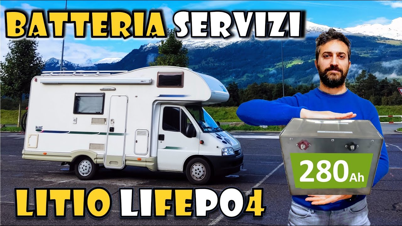 Mai più Senza Energia! Batteria Servizi LITIO LiFePo4 in CAMPER