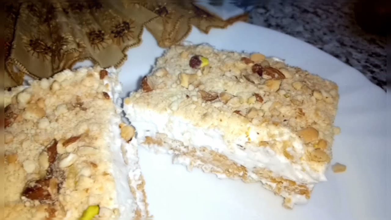 تحلية باردة بدون بيض بدون فرن تكون جاهزة في 5دقائق فقط♥️♥️🍧