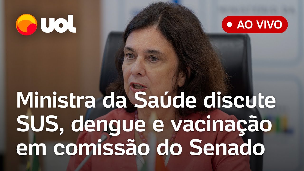 🔴 Ministra Nísia fala ao vivo no Senado sobre SUS, vacinação, dengue e crise Yanomami; acompanhe
