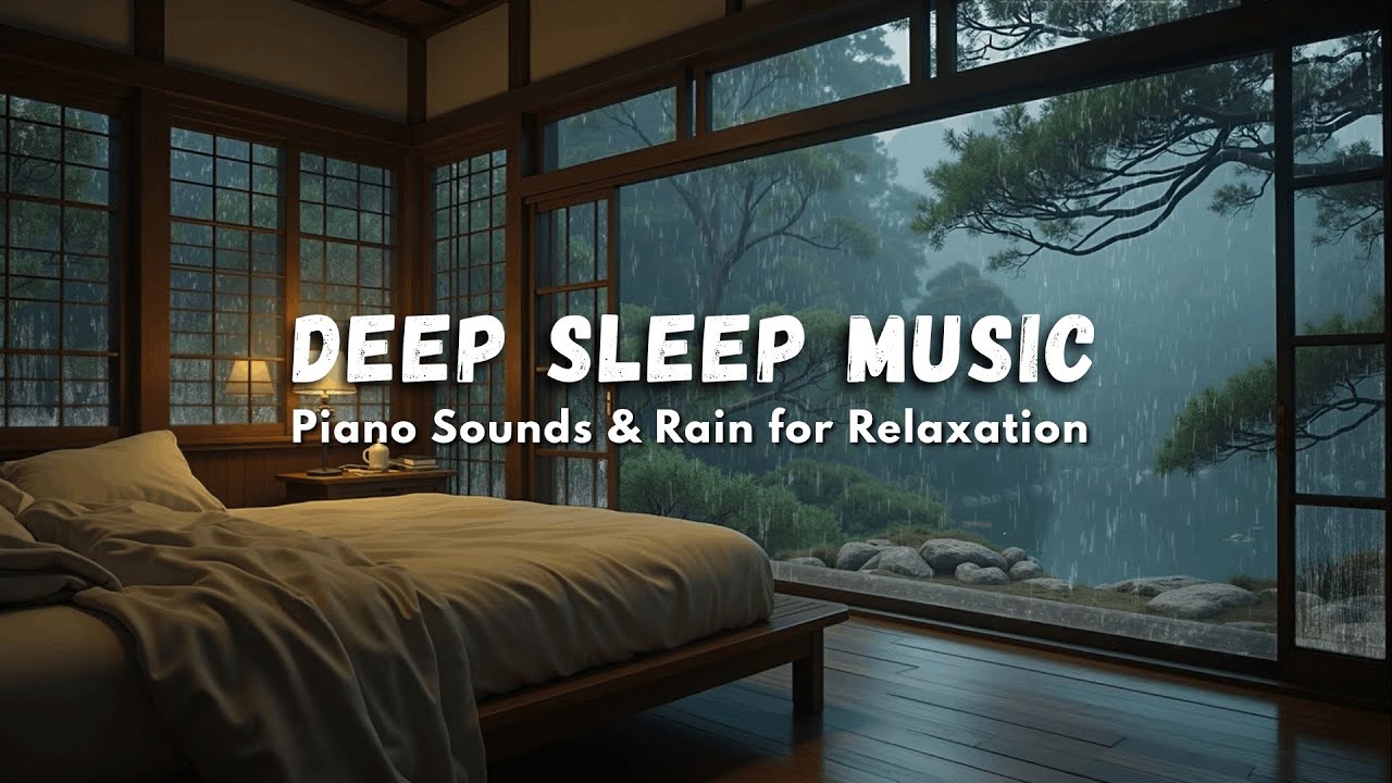 Gentle Rain Piano Music for Sleep 🎹 Relax Your Body and Clear Your Mind