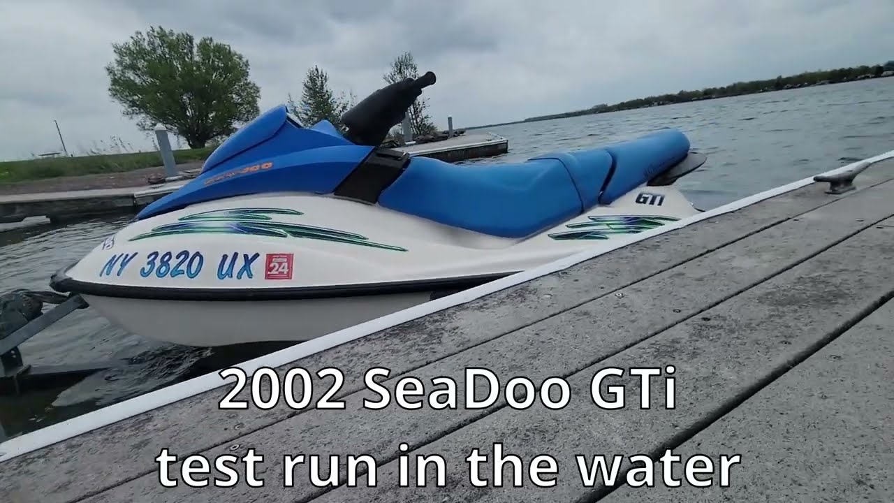 2002 SeaDoo GTi 717 test run in the water Jet Ski