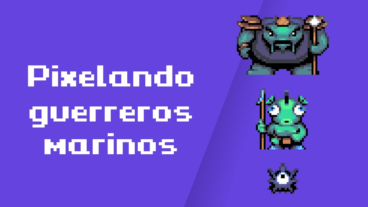 Guerreros marinos en #PixelArt