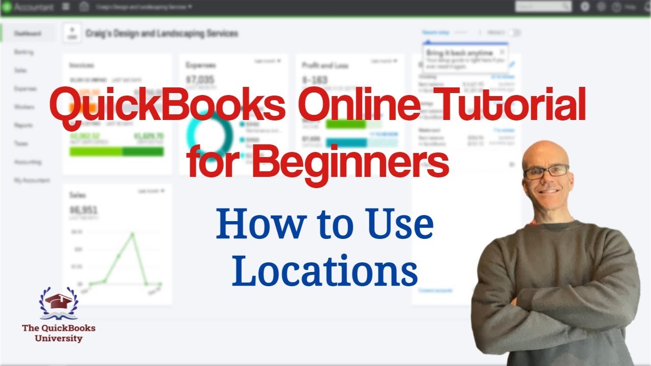 Quickbooks Online Tutorial for Beginners - How to Use Locations
