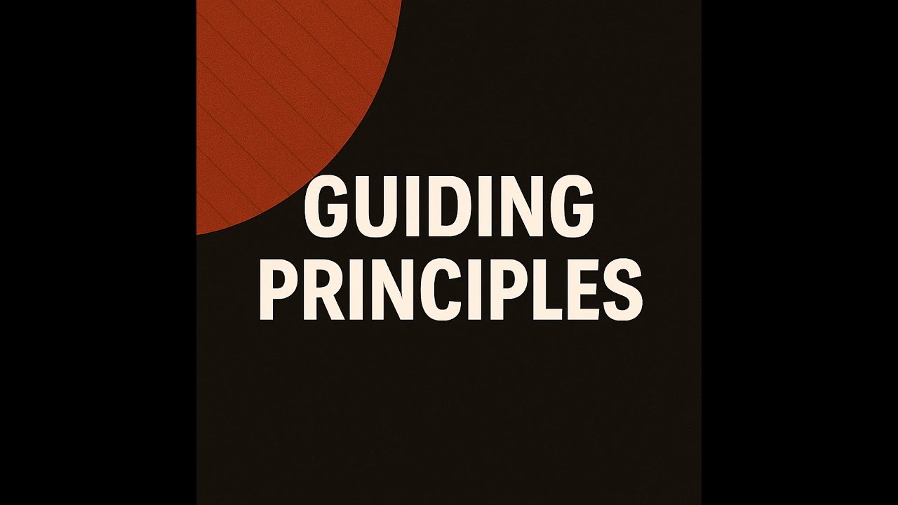 Guiding Principles: Build Your Leadership Backbone Before You Need It