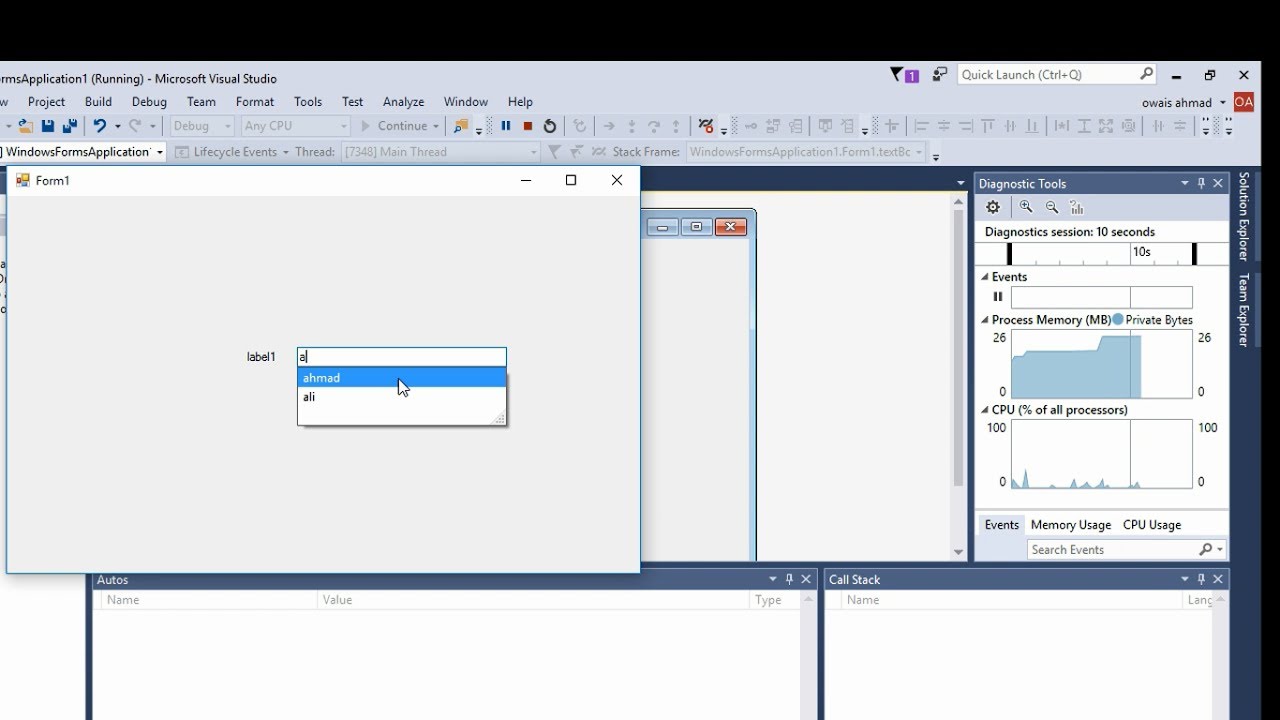 create auto complete text box connected with database values in c#