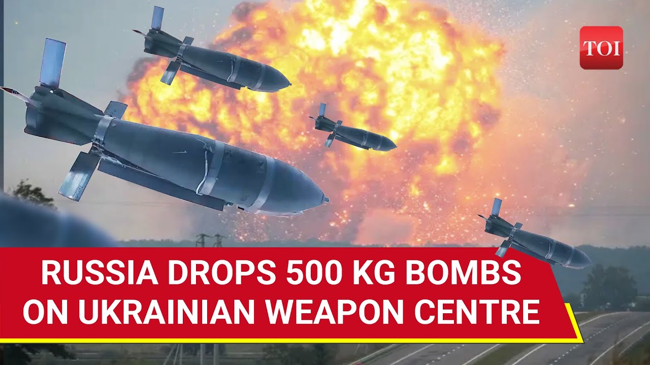 Russia Blows Up Giant Ukrainian Weapon Centre With 500 KG Bombs; Dramatic Attack On Cam