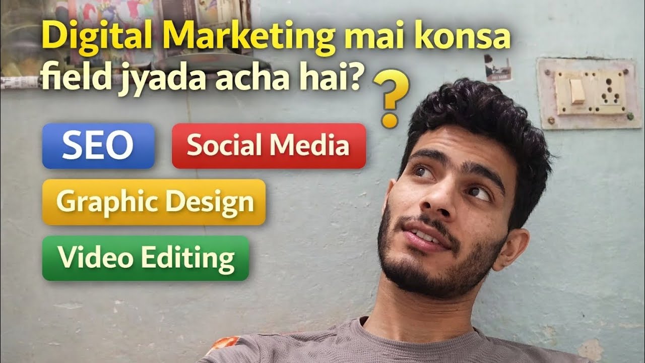 Which Digital Marketing Field is Best in 2026? SEO, SMM, Social media, Video Editing #jobs