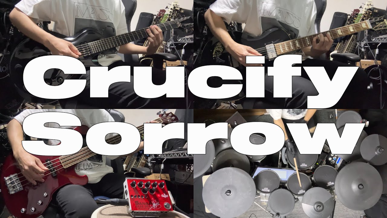 [TAB]the GazettE - Crucify Sorrow [Guitar Bass Drum Cover]