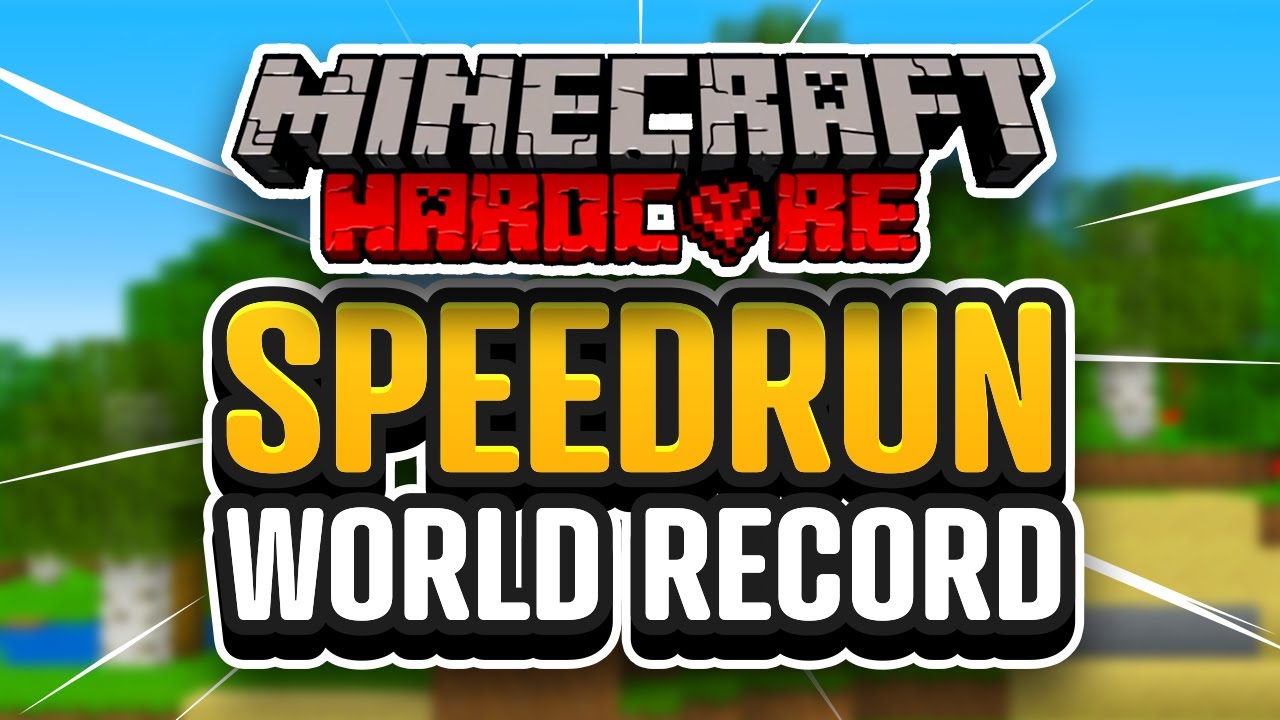 Minecraft Hardcore, but it's a World Record Speedrun