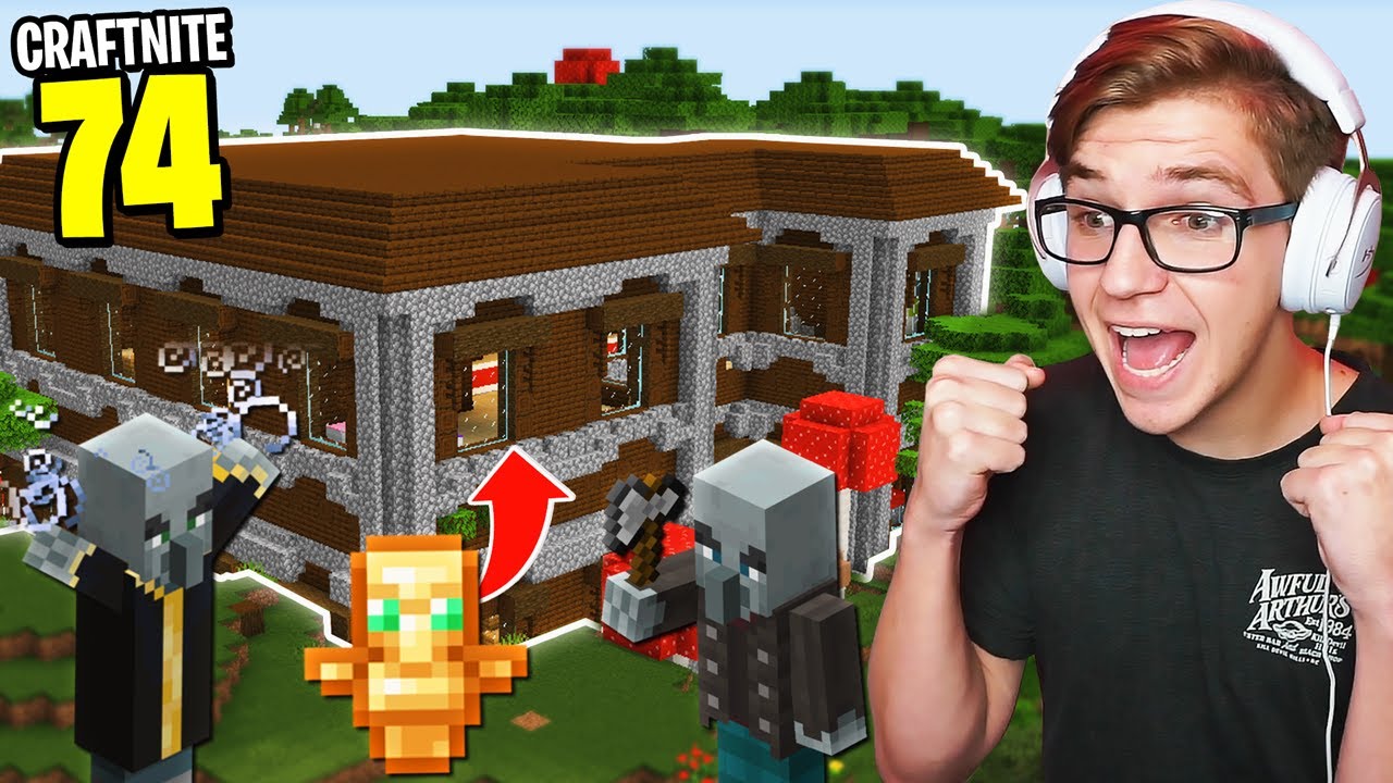 Craftnite: #74 - I FOUND THE *RARE* WOODLAND MANSION and RAIDED IT!