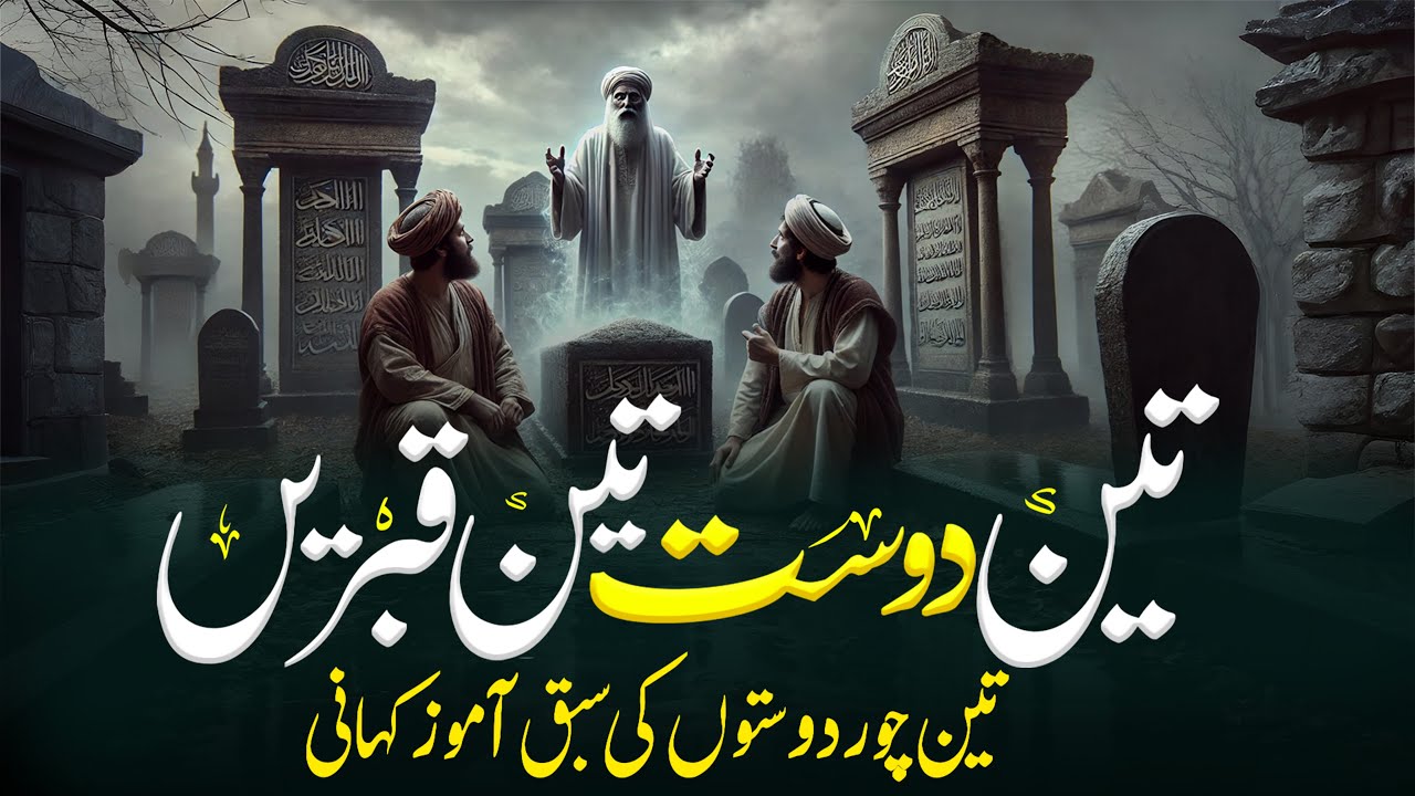 Qabar Ki Kahani | Urdu Moral Story | 3 Doston Ki Kahani | Story Of 3 Friends & 3 Graves