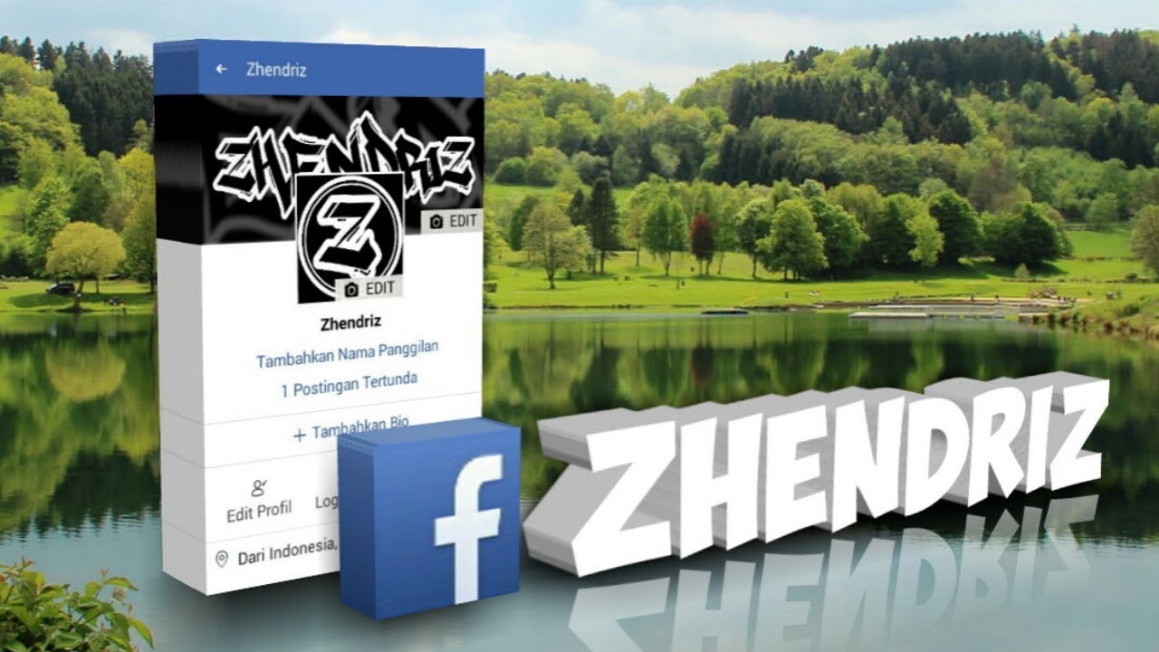 Edit Profil Facebook Jadi 3D PixelLab