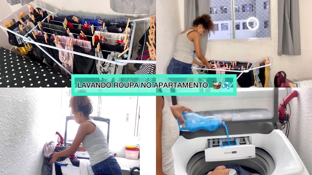 COMO EU LAVO E SECO ROUPA NO APARTAMENTO? 🤔🧺