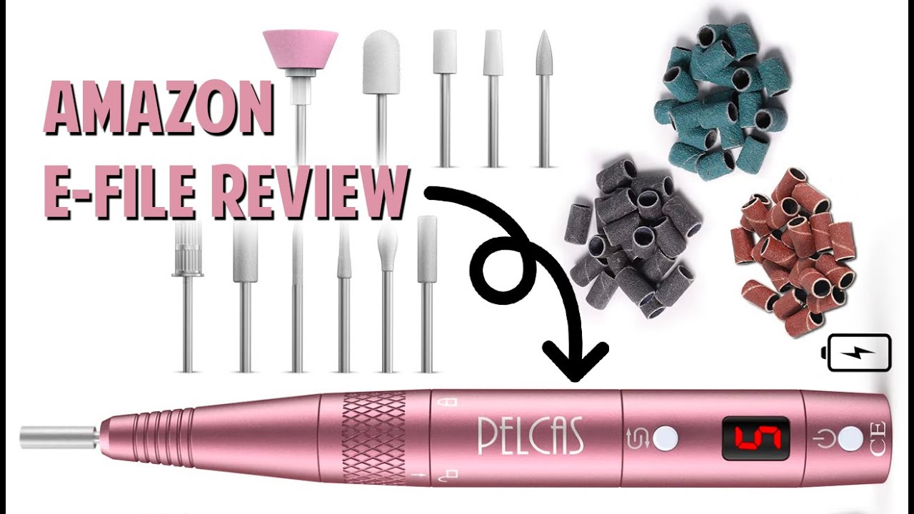 AMAZON E-FILE REVIEW | PELCAS ELECTRIC NAIL DRILL MACHINE | Electric nail file