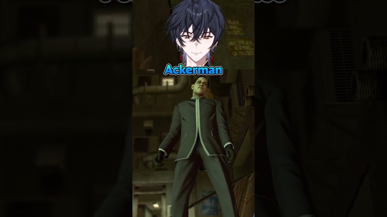 Is That Levi Ackerman?! (Be Honest&hellip;)  #vtuber #yakuza0