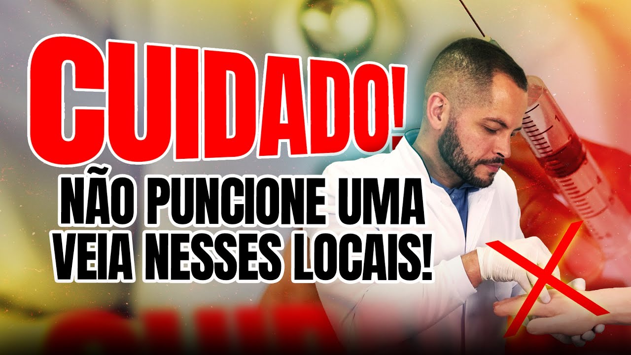Locais não recomendados para punção venosa