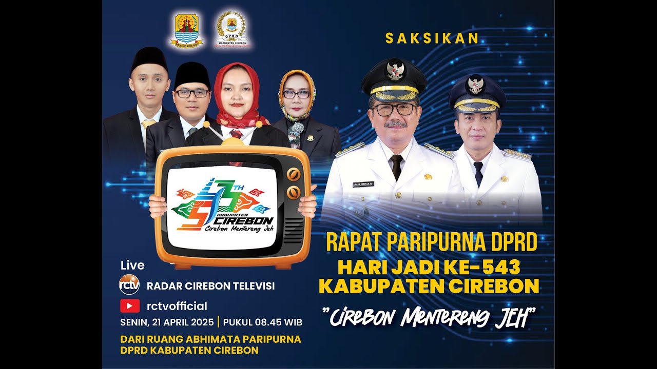 Rapat Paripurna DPRD  Hari Jadi Ke-543 Kabupaten Cirebon - RCTV