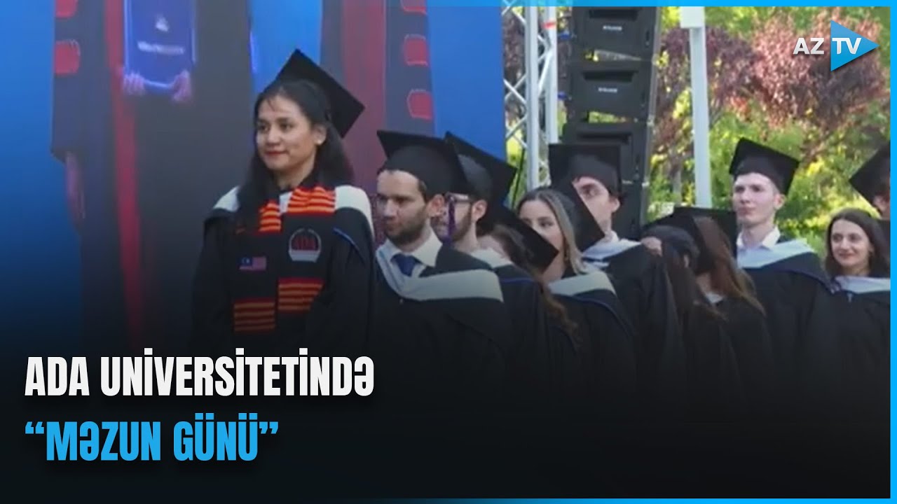 Xarici tələbələr təmsil etdikləri ölkələrin bayraqları ilə səhnəyə çıxdılar: ADA-da “Məzun günü”