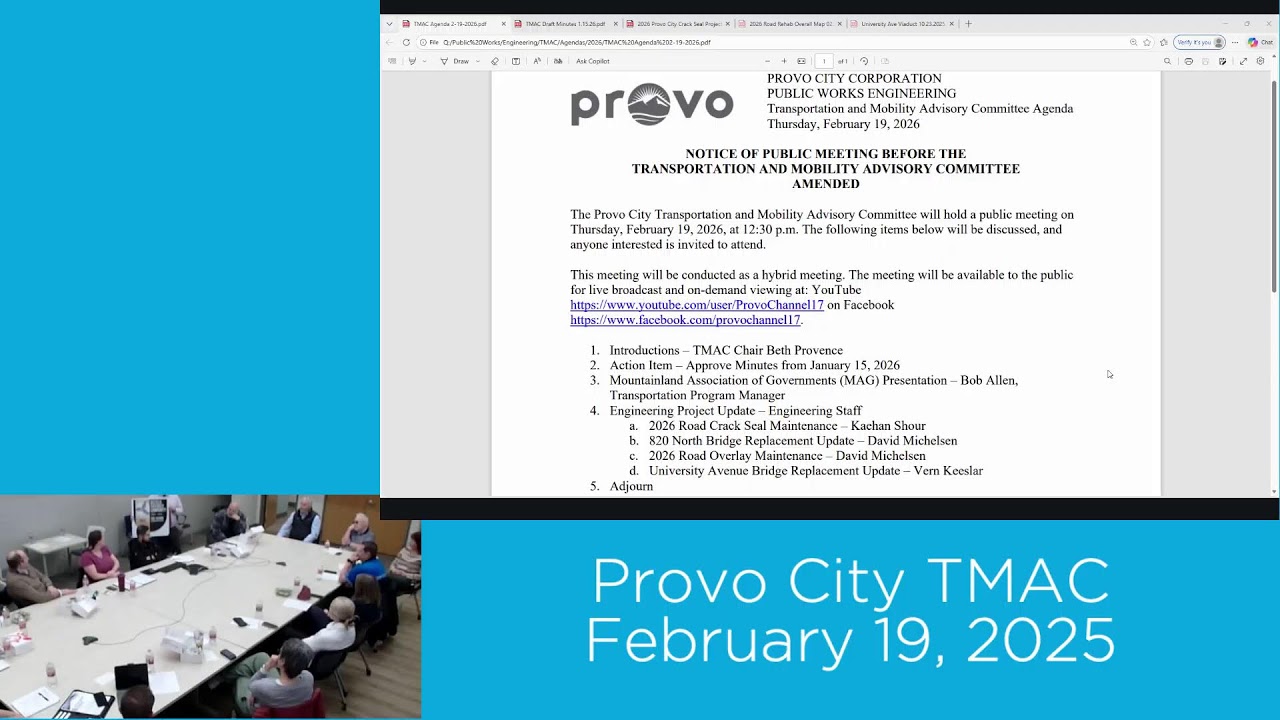 Provo City Transportation and Mobility Advisory Committee | February 19, 2026
