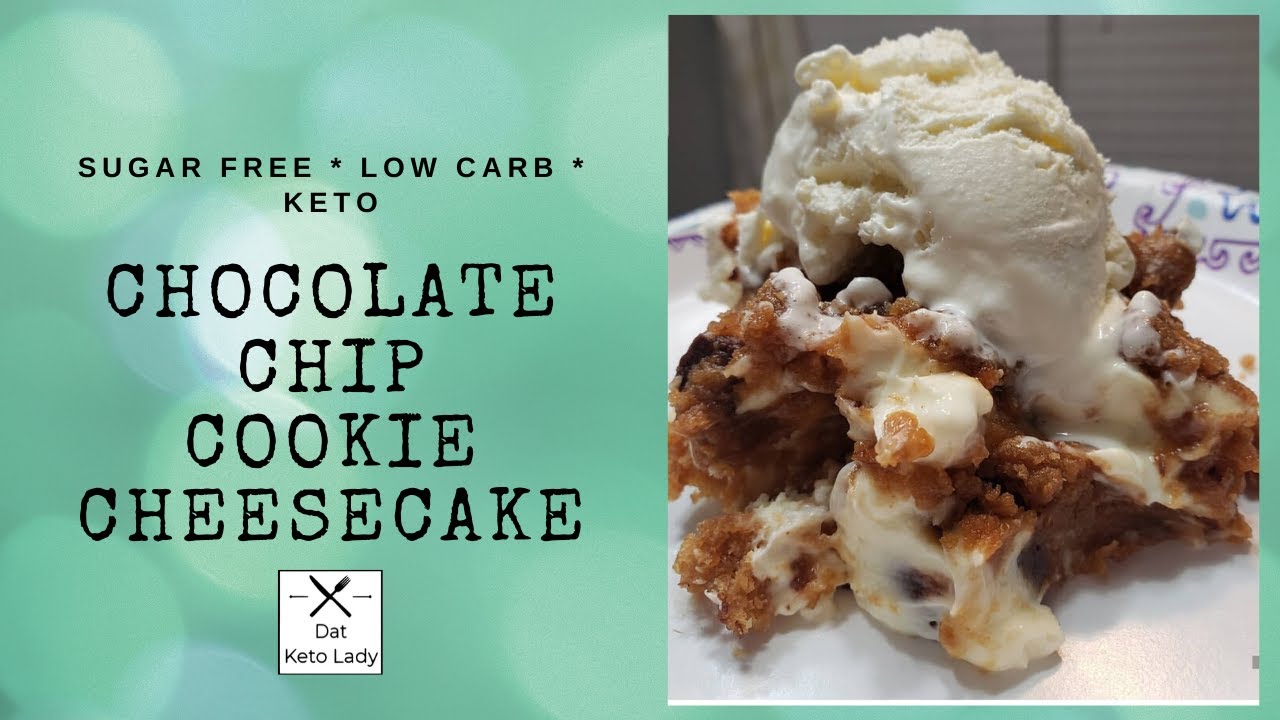 Cookie Cheesecake Dessert Sugar Free Keto Flourless
