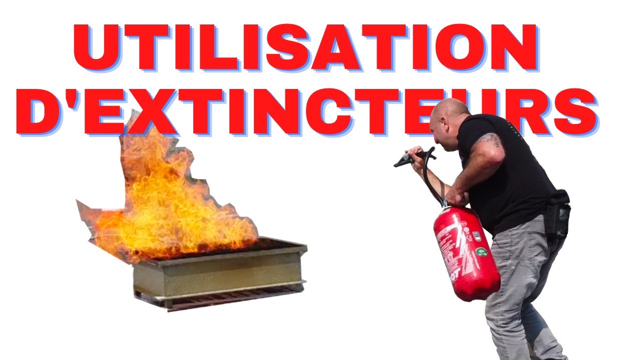 Utilisation d'extincteurs